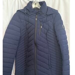 Nautica Quilted Puffer Winter Coat with Removable Hood